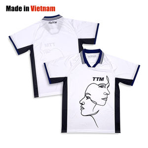 Customizable Classic <b>White</b> Street Soccer Jersey Blank <b>Football</b> Wear with Sublimation Pattern Design - Product Image 1