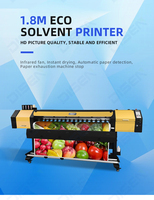 Bannière numérique flexible Disen grande taille 1800mm imprimante extérieure sur toile polyester machine d'impression grand format 1.8m