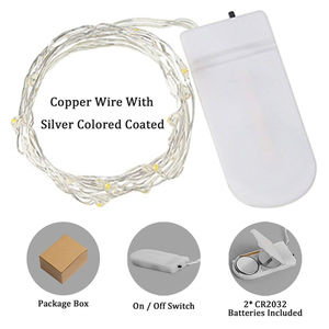 50 Piezas 1 Paquete de Luces de Cadena de Hadas con Funcionamiento a Pilas, 1M 10LED, Color Personalizable, Decoración Navideña, Cable de Cobre Flexible, 1 Año - Product Image 2