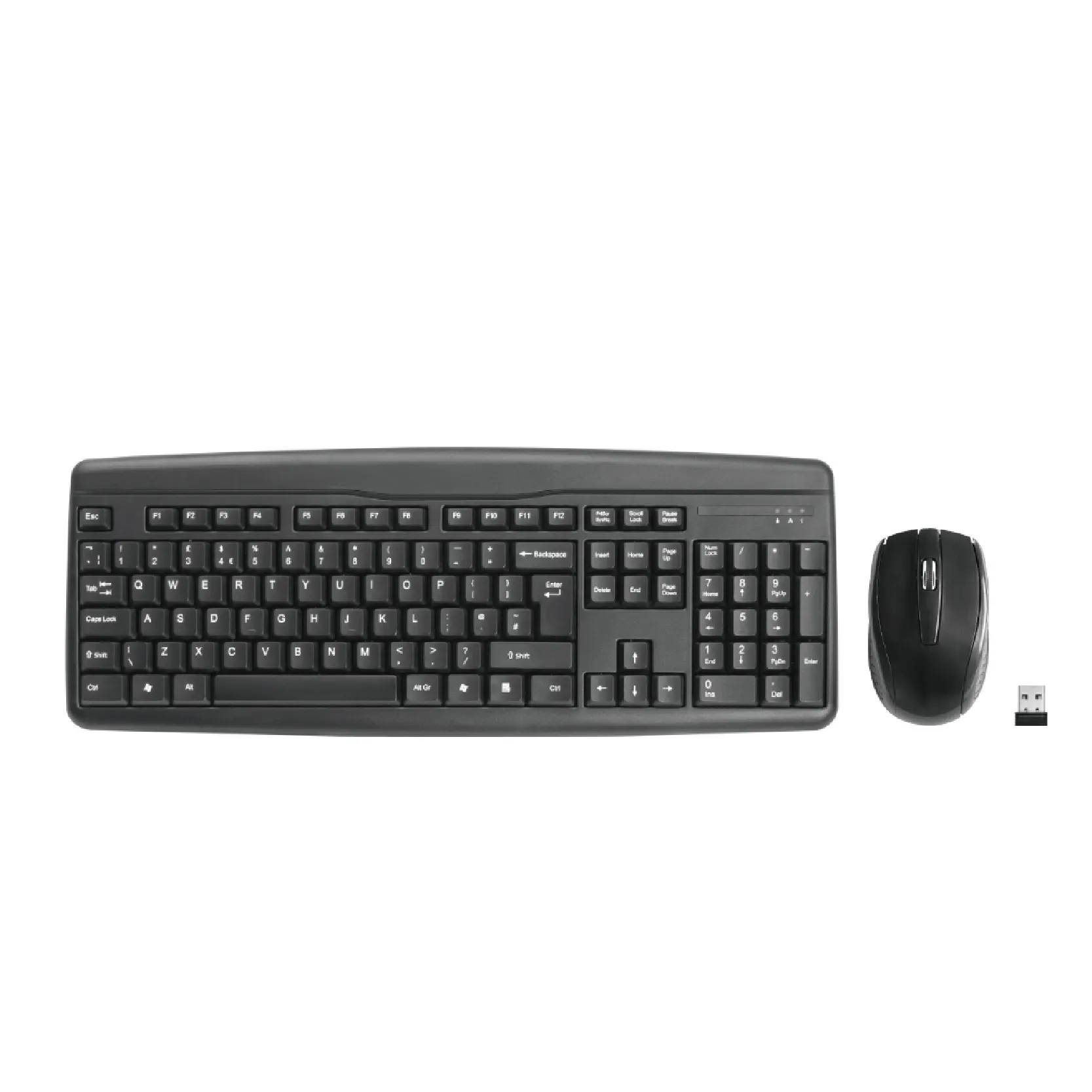 HKM8019 2.4g Mouse Keyboard Set Optical Wireless Keyboard Mouse Sets Combo for Desktop Laptop