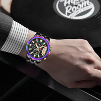 Mini montre à Focus 0352g pour hommes, chronographe de luxe japonais, étanche, poignet de sport
