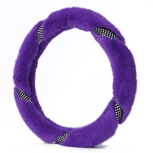 Protector de Volante de Coche de Felpa <span class=keywords><strong>Rosa</strong></span> Peludo Lindo de Invierno Universal, Vendedor Caliente - Product Image 5