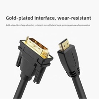 Câble DVI 24+1 de 15 mètres pour PC vers TV, adaptateur HD bidirectionnel 1080P avec conducteur en cuivre sans oxygène