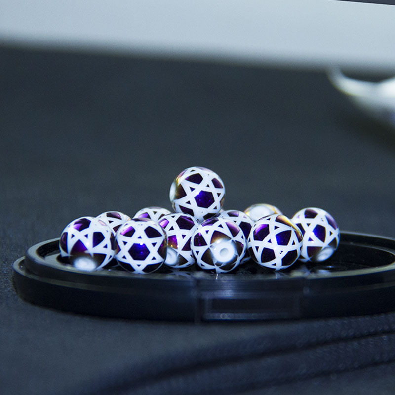 Beautiful 8mm 10mm Glass Beads Porcelain