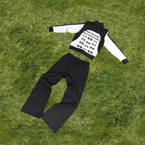 Nueva llegada de 500gsm lana de peso pesado sudaderas pantalones de chándal Conjunto personalizado hombres de gran tamaño lavado ácido Boxy recortado Sudadera con capucha otoño estampado - Product Image 4