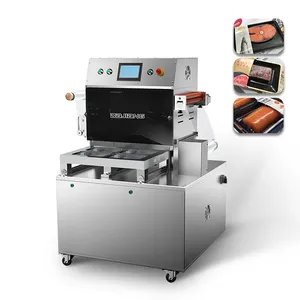 Máquina Manual de envasado de alimentos al vacío, máquina de envasado de carne y piel, VS-410