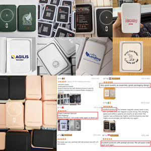 Powerbank a Ricarica Rapida, Caricabatterie Portatile 5000mAh 10000mAh, Power Bank Magnetico Wireless per <span class=keywords><strong>iPhone</strong></span> - Product Image 4
