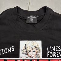 Les fournisseurs populaires expédient le dernier t-shirt décontracté à manches courtes surdimensionné imprimé avec strass MIXED EMOTION, tendance estivale.
