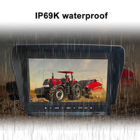 Moniteur de véhicule HD étanche IP69K de 10,1 pouces pour camions, flottes, bus, camping-cars avec entrée AHD/HDMI 1080P |   Écran anti-reflets lisible en plein soleil