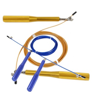 <span class=keywords><strong>Corde</strong></span> à <span class=keywords><strong>sauter</strong></span> personnalisée avec poignée en aluminium, câble en acier, exercice d'<span class=keywords><strong>a</strong></span>érobic, <span class=keywords><strong>corde</strong></span> à <span class=keywords><strong>sauter</strong></span> à roulement métallique - Product Image 4