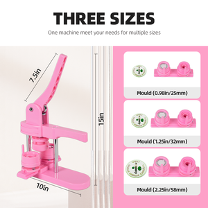 Máy ép huy hiệu 3in1 chuyên nghiệp hoàn hảo cho những người đam mê tự làm và sản xuất Huy hiệu thương mại - Product Image 4