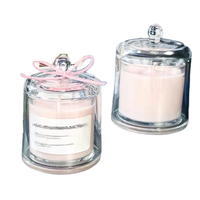 Nouvelle arrivée 7oz 10oz Premium Design bocaux en verre vides avec couvercle cloche capacité de 200ml pour la fabrication de bougies emballage diffuseur