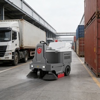 Balayeuse électrique autoportée CleanHorse M3, grande balayeuse autoportée, balayeuse automatique pour sites commerciaux et hubs de transit