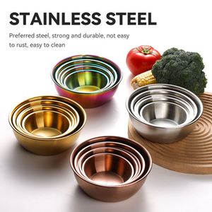 Stainless Steel <b>Dipping</b> Bowl Sauce Dish Condiment Side-dish Bowl Golden Snack <b>Dipping</b> Plate Stirring Sauce Bowl - Product Image 2