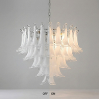 Lustre moderne de luxe en verre de Murano, tubes multicouches, luminaire suspendu pour salon, salle à manger, hôtel, projet