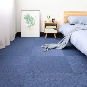 Soundproof Removable Hotel Living Room Carpet And Rug Floor PP Gray Carpet Commercial Office Carpet Tiles 50*50cm