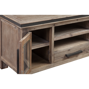 ATLAS Brand Luxury Wooden <b>TV</b> Unit 2 Doors 1 <b>Drawer</b> Oak Classical Living Room Furniture Direct Supply Vietnam Top Home Storage - Product Image 5