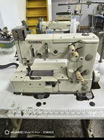 Machine à coudre industrielle Kansai Special PX302-4W à 2 aiguilles, point plat, double point de chaînette, zig-zag 4-5 points pour vêtements
