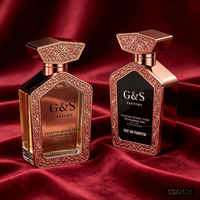 Flacons de parfum de luxe haut de gamme arabes, bouchon couronne unique, bouteille en verre personnalisée de 100 ml pour hommes, impression sérigraphique, diffuseur à bâtonnets