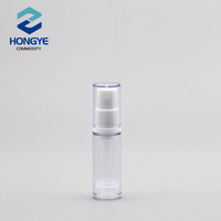 Botol Pompa Parfum Kosmetik Silinder Putih dengan Tutup Mahkota 5ml/10ml/12ml/15ml Tersedia