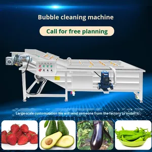 Hongteng cao áp thương mại hoàn toàn tự động điều khiển động cơ máy giặt bong bóng cho Trái Cây Rau 2000W 220V/380V cao - Product Image 2