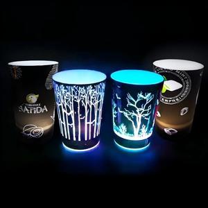 Vasos LED de sublimación por transferencia de calor DAMAI, 12oz, 14oz, 16oz, 3 tamaños, vasos de plástico que brillan en la oscuridad para fiestas de Halloween - Product Image 4