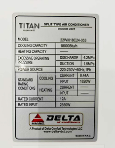 Aire Acondicionado Split de Frecuencia Fija de 18K BTU, Solo Frío, 230V 60Hz, Refrigerante R410A, con Control Inteligente por WiFi, Potente - Product Image 5
