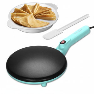 Macchina Elettrica per Crepes da 8 Pollici con Manico Aqua, Superficie Antiaderente per Cottura Istantanea di Pancake e Crepes - Product Image 4
