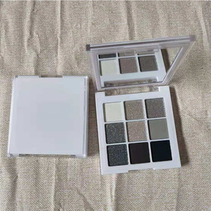 Custom Logo Private Label <strong>Eye</strong> <strong>Makeup</strong> 9 Color Vegan <strong>Silver</strong> and Grey Colors Smoky Eyeshadow Palette - Product Image 4