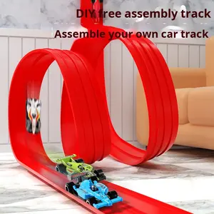 लड़कों के लिए 2026 सॉफ्ट प्लास्टिक ट्रैक रेसिंग कार खिलौना कार खिलौना 4-6 साल पुराने डिय असेंबली जटिया स्लाइडिंग प्रतियोगिता <span class=keywords><strong>1</strong></span>:<span class=keywords><strong>5</strong></span> पैमाने पर - Product Image 3