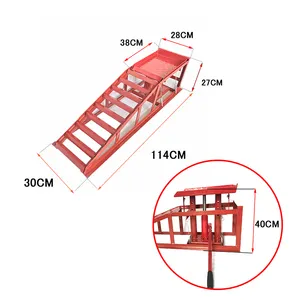 5-Ton Heavy Duty Hydraulic Lift Ramps Automotive Car Truck Trailer Garage Parking Equipment