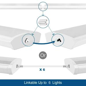 Plafonnier LED linéaire 2ft 4ft à montage en surface, blanc froid 5000K, corps en aluminium, couvercle en PMMA, éclairage pour bureaux et bâtiments - Product Image 3