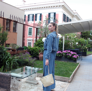 Top Quality classico stile Rock lungo grige spallacci Mini borsa da donna borsa fatta a mano da donna - Product Image 6