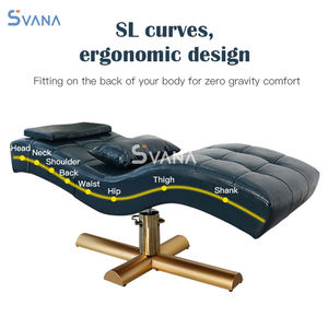 Mobilier de salon de beauté, lit à hauteur réglable avec base en métal, table de massage de luxe pour cils incurvés - Product Image 4