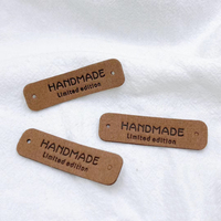 Étiquette personnalisée DZN en cuir écologique pour jeans coupés droit, étiquette de vêtement, badge gaufré, pour chapeaux, chaussures, sacs, couture et confection