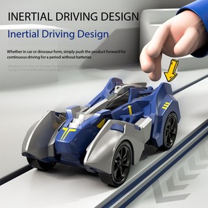 Juguete Ecológico de Dinosaurio Tiranosaurio <span class=keywords><strong>Rex</strong></span> Transformable en Auto, Cubo de ABS con Inercia y Fricción, Juguete de Moda en Tiktok - Product Image 3