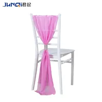 Housse de chaise à fleurs roses Housse de chaise de mariage rose