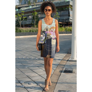 Vestido con estampado de sublimación de Venus y Marte - Product Image 1