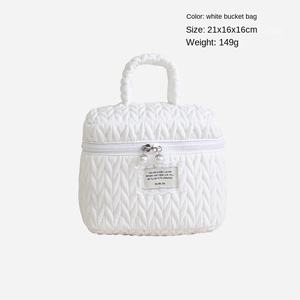 Trousse <span class=keywords><strong>de</strong></span> Maquillage <span class=keywords><strong>Femme</strong></span> Grande Capacité Colorée, Portable, en PU Imperméable, avec Design Plissé, Étui Cosmétique Léger et Tendance - Product Image 6