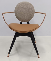Chaises de salle à manger en or de haute qualité
