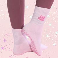 Chaussettes de Pilates personnalisées de haute qualité avec logo, grandes marques, faible MOQ, chaussettes de yoga, de danse et de sport pour femmes, antidérapantes avec soutien de la voûte plantaire