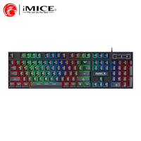 OEM AK-600 clavier de jeu souris combo LED arc-en-ciel lumière ordinateur rétroéclairage garantie d'un an