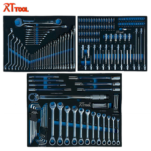<span class=keywords><strong>Chariot</strong></span> d'atelier RT TOOL avec 7 tiroirs et un grand coffre latéral, contenant un ensemble de 316 outils électriques et manuels - Product Image 2