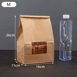 Bolsa de Panadería Marrón Personalizada con Ventana y Logotipo Personalizado al por Mayor, Paquete Promocional - Product Image 4