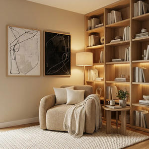 Pinturas al Óleo Modernas Pintadas a Mano, Naturaleza Muerta en Blanco y Negro, Líneas Minimalistas, Díptico Decorativo para Pared, Lienzo para Sala de Estar - Product Image 6