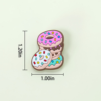Venta al por mayor de dijes de PVC 2D para zapatos, decoraciones personalizadas de café y té de burbujas para accesorios de zuecos