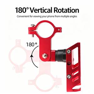 Support de téléphone portable pour vélo, en alliage d'aluminium, <span class=keywords><strong>fixation</strong></span> hexagonale réglable pour moto, <span class=keywords><strong>voiture</strong></span> électrique, vélo, Scooter - Product Image 2