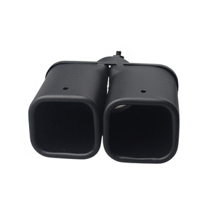 2.5-inch Double Tube <b>square</b> Tailpipe Throat Automotive Exhaust Stainless Steel Tailpipe Throat Accessories - Product Image 6