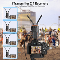 R100 Extension de Transmission Vidéo Sans Fil 1080P, Adaptateur Émetteur et Récepteur Vidéo HDMI Sans Fil pour Caméra 1 Émetteur vers 8 Récepteurs