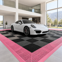 Grille de sol pour station de lavage automobile, plaque de grille de sol pour atelier de beauté automobile 4S, tapis de sol en plastique à emboîtement sans tranchée pour drainage